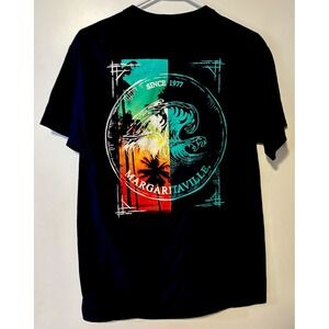 MARGARITAVILLE Jacksonville Since1977  T-Shirt Navy Cotton Size Medium Two-Sided